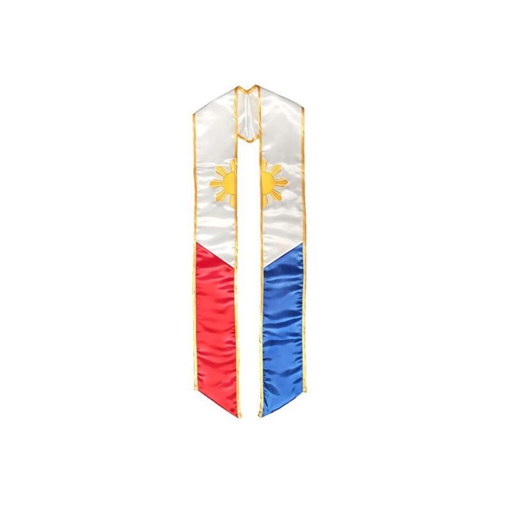 8784 Philippines Graduation Stole Trim Filipino Embroidered Sash